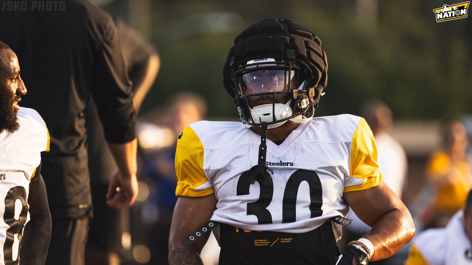 Report: Steelers Give Strong Restricted Tender Offer To Jaylen Warren (Steelers News). Photo by Jordan Schofield / SteelerNation (Twitter / X: @JSKO_PHOTO)